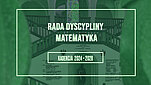 Grafika typograficzna z napisem Rada Dyscypliny Matematyka